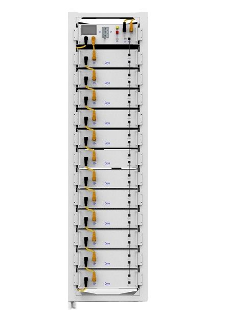 Sistem stocare energie Deye HV Battery BOS-G (15 kWh) complet echipata inclusiv suport pentru baterii - Nectaria Solar