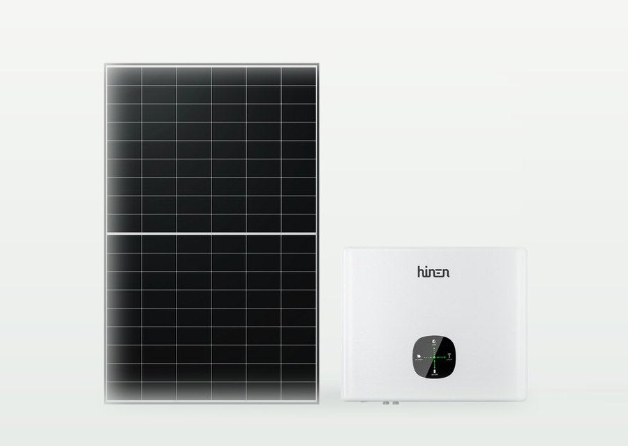 Монофазна фотоволтаична система 6,45 kWp с включен монтаж — AIKO 645 W + Hinen монофазен 6 kW